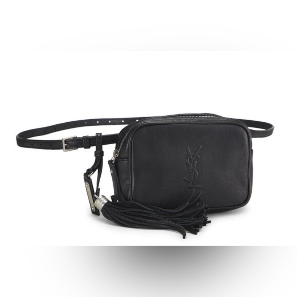 YSL
BLACK CALFSKIN TASSEL LOU BELT BAG